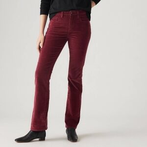 Women's Corduroy Jeans in Burgundy